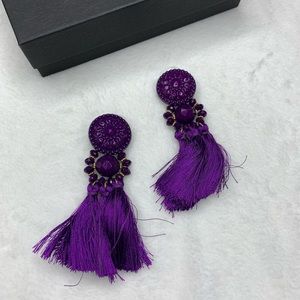 Purple earrings